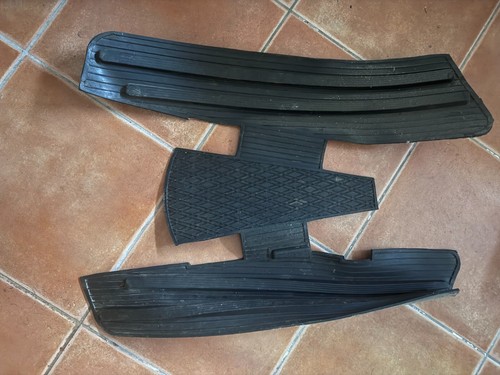 Black soft rubber floor mat - floor,