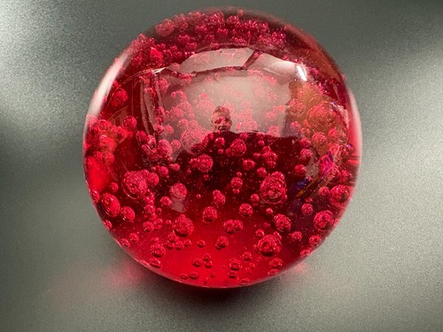 Red controlled bubble - controlled, art
