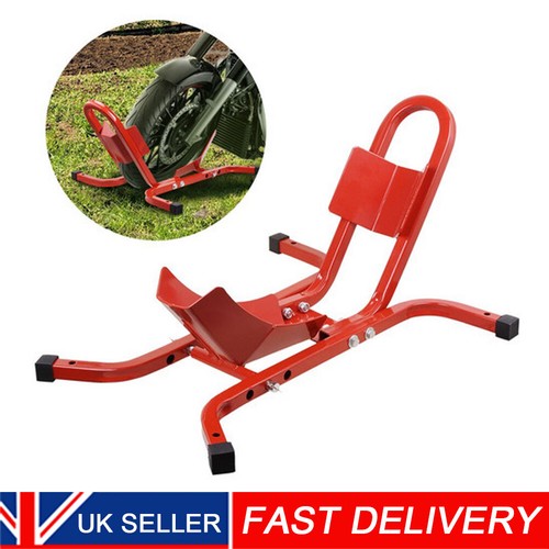 Motorcycle front wheel chock - front,