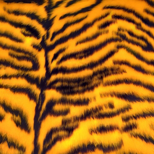 Gold tiger jacquard fur - tiger,
