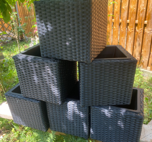 One square rattan - square, effect