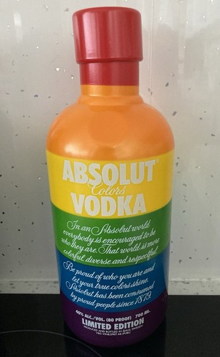 Absolut vodka colours bottle - absolut,