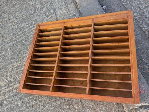 Vintage wooden printer - vintage,