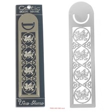 Welsh Dragon Triquetra Bookmark 125mm Y Ddraig Goch Celtic Book Mark by Sea Gems
