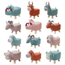 Animal Footstool Cute Multifunctional Footrest Ottoman Bench Sofa Tea Stool for