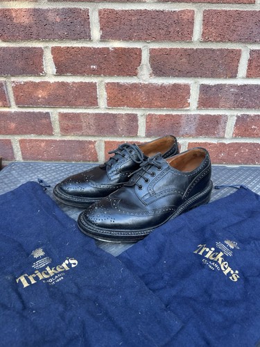 Mens trickers black leather - black,