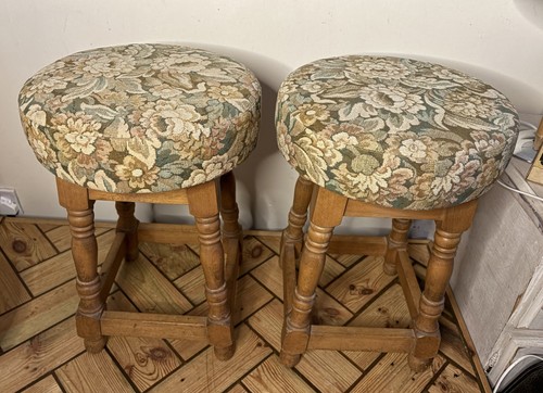 Pair vintage country seat - vintage,