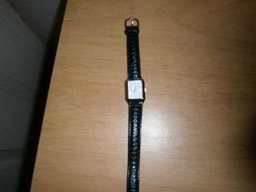 Black leather womens - , quartz