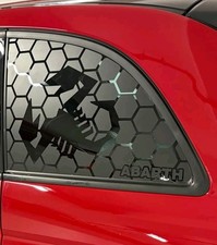 2x honeycomb stickers Fiat Abarth Petit Scorpion 500 500c 2016-2024 Mod2