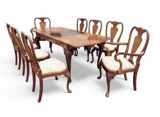 Art Deco Epstein Burr Walnut Extending Dining Table & 8 Chairs.