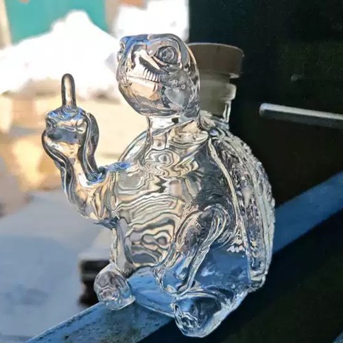 Turtle whiskey bottle - whiskey,