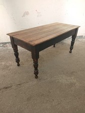 Antique Pine Farmhouse Dining Table Kitchen Table