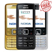 Nokia 6300 Classic Silver Black Gold Unlocked Camera Bluetooth Mobile Phone