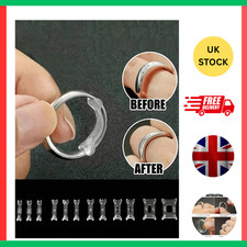 12Pcs Silicone Ring Size Adjuster Invisible Resizer Reducer for Loose Rings-UK..