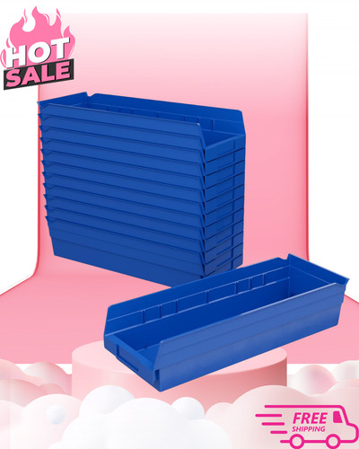 New plastic shelf bins - plastic,