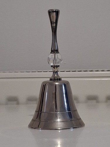 Vintage bell with crystal - vintage, bead