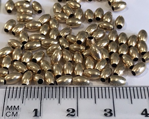 9ct gold small plain oval - 9ct,