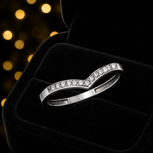 Wishbone ring 9ct - wishbone, gold