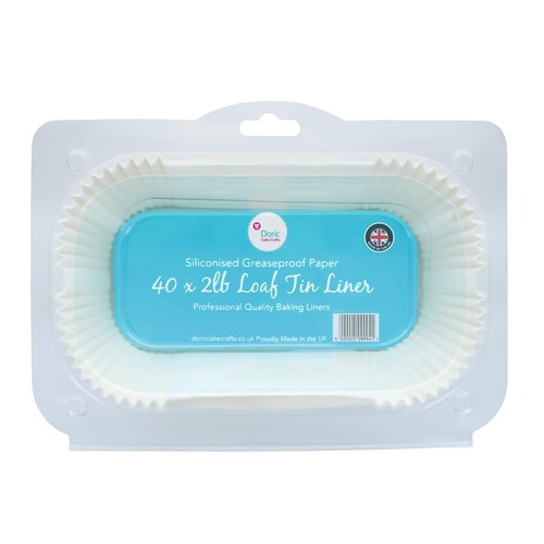 2lb loaf tin - liners,, pack
