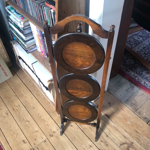 Vintage wooden tier folding - wooden,