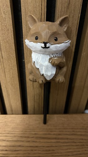 Fox resin pot stake garden - fox,
