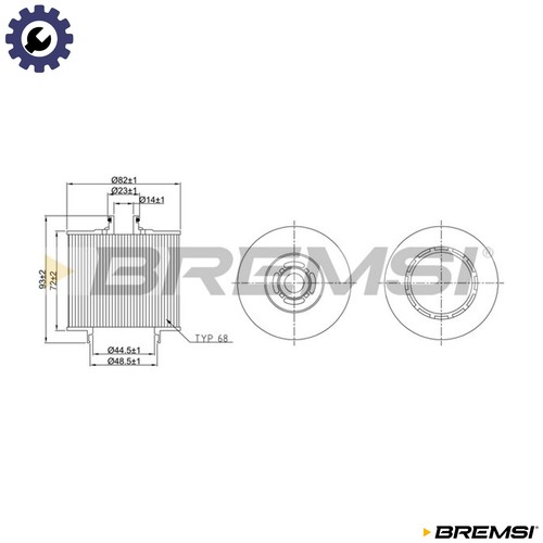 Oil filter fl2544 for - fl2544,