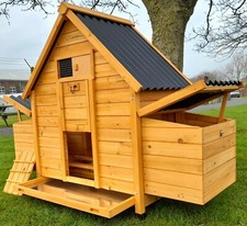 ECO 6002N CHICKEN COOP HEN HOUSE POULTRY ARK RABBIT HUTCH RUN NEW LARGE PLASTIC