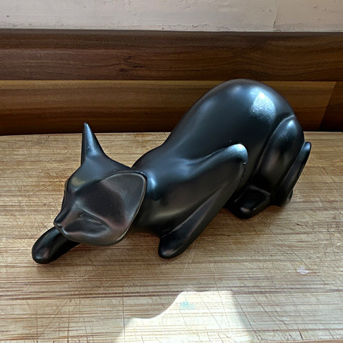 Black cat figurine - cat, ornament