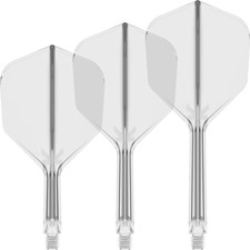 TARGET K FLEX NO.6 CLEAR DART FLIGHTS  ( 1 SET OF 3 FLIGHTS )