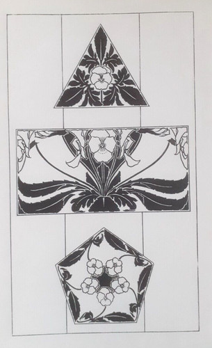Viola tiles art nouveau - nouveau,