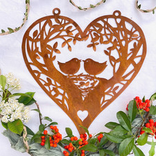 Rustic Metal Heart Wall Art