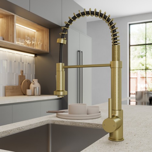 Brushed brass pull out - brushed,