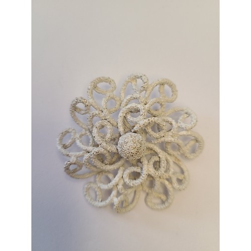 Vintage crown trifari white - vintage,