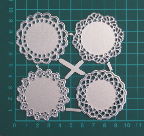Piece lace circles metal - piece,