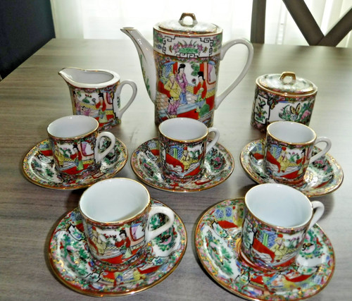 Vtg 13pc tea set - vtg,