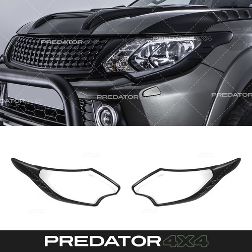 Black front headlight cover - black,