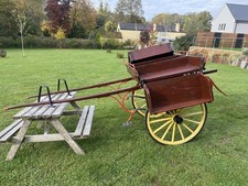TWO WHEELED PONY / HORSE / TRAP  /  CART FOR GARDEN DISPLAY OR RESTORATION 