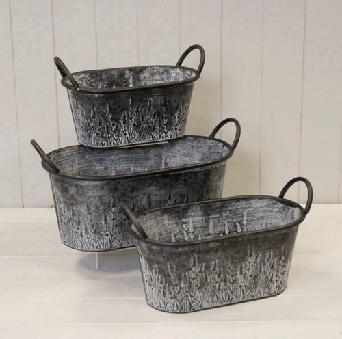 Set vintage meadow zinc - set, of