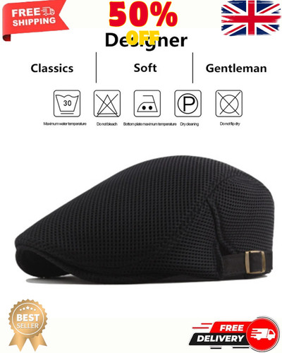 Men flat cap washed - washed, newsboy