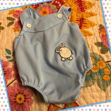 Cute Vintage Cabbage Patch Kids Boy Doll Pale Blue Anniversary Elephant  Romper