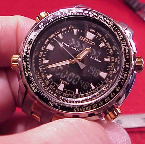 45mm seiko sky world - sky, timer