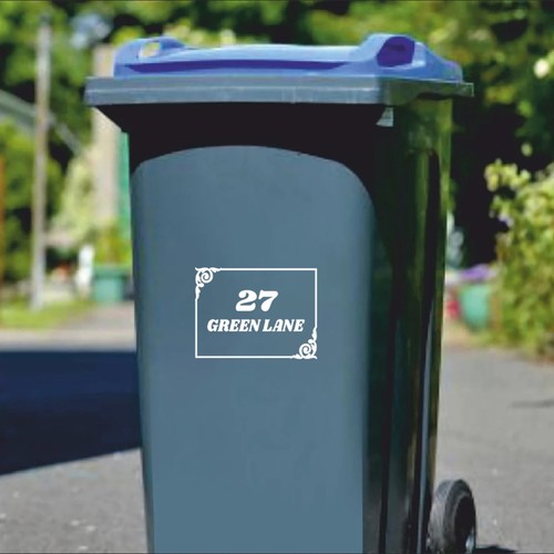 Custom wheelie bin signs - bin, signs,x3