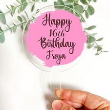 Personalised Acrylic Cake