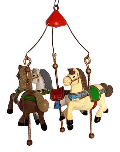 Vintage carousel horse - carousel,