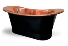 Copper Bathtub 1700 "The Black Ship" Package Deal " Taps/Waste/Overflow" 