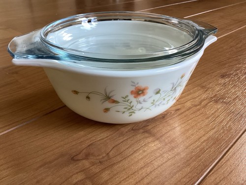 Vintage floral pyrex - floral, casserole