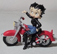 Betty Boop Easy Rider Motorcycle Biker Figurine 1999 Westland Giftware 4"