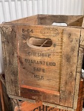 Vintage Cheshire sterilised Milk Crate 