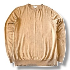 Cedar Wood State Mens Large Brown 100% Merino Wool Knitted Jumper