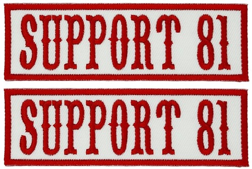 Red white support - red,